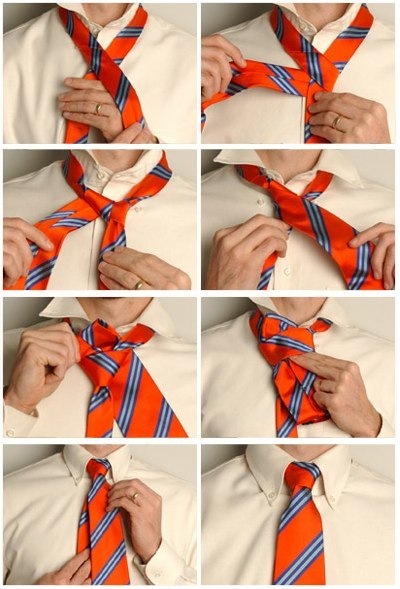 как надо завязывать галстук